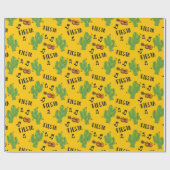 Papier Cadeau Fête mexicaine colorée (Plat)