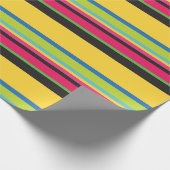 Papier Cadeau Fête mexicaine colorée (Coin)
