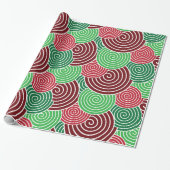 Papier Cadeau Fête Noël Spiral Motif Cadeau (Déroulé)