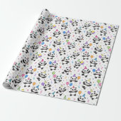 Papier Cadeau Fête Panda (Déroulé)
