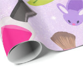 Papier Cadeau Fête Pyjama Mignonne (Coin rond)