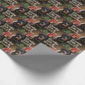 Papier Cadeau Fête Rottweiler Noël (Coin)