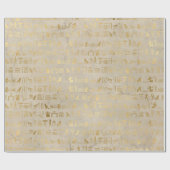 Papier Cadeau Fête sur le thème de l'Égypte en feuille d'or (Plat)