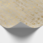 Papier Cadeau Fête sur le thème de l'Égypte en feuille d'or (Coin)