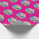 Papier Cadeau Fête Unicorn Horse Et Arc En Ciel (Coin)