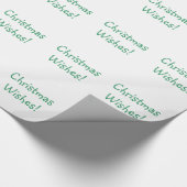 Papier Cadeau Fête verte Noël (Coin)