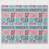 Papier Cadeau Fêtes de l'année les plus merveilleuses (Plat)