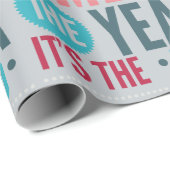 Papier Cadeau Fêtes de l'année les plus merveilleuses (Coin rond)