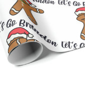 Papier Cadeau Fêtes de Noël à Brandon (Coin rond)