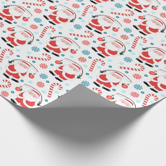 Papier Cadeau Fêtes de Noël de pêche créative (Coin)