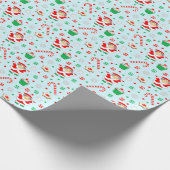 Papier Cadeau Fêtes de Noël de volley-ball (Coin)