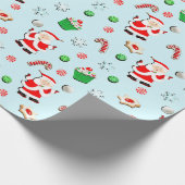 Papier Cadeau Fêtes de Noël de volley-ball (Coin)