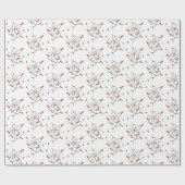 Papier Cadeau Fêtes de Noël modernes (Plat)