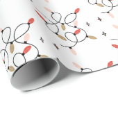 Papier Cadeau Fêtes de Noël modernes (Coin rond)