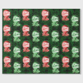 Papier Cadeau Fêtes de Steampunk et Noël (Plat)