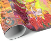 Papier Cadeau FÊTES DU JOUR / Imaginaire Noël Salutation (Coin rond)