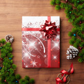 Papier Cadeau Fêtes rouges