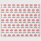 Papier Cadeau Fêtez ! Papier d'emballage cadeau de retraite (Plat)