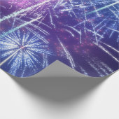 Papier Cadeau feu bleu et violet (Coin)