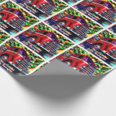 Papier Cadeau Feu de Noël (Coin)