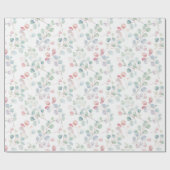 Papier Cadeau Feuillage coloré d'eucalyptus (Plat)