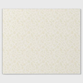 Papier Cadeau Feuillage d'automne Blé Doré - Neutre   (Plat)