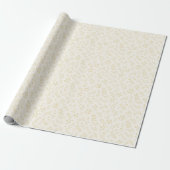 Papier Cadeau Feuillage d'automne Blé Doré - Neutre   (Déroulé)