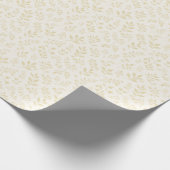 Papier Cadeau Feuillage d'automne Blé Doré - Neutre (Coin)