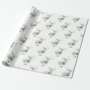 Papier Cadeau Feuillage de vacances botanique d'eucalyptus