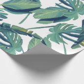 Papier Cadeau Feuillage Feuilles Tropicales Monstera (Coin)