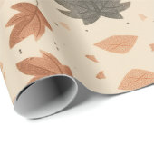 PAPIER CADEAU FEUILLE (Coin rond)