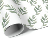 Papier Cadeau ☃ feuille (Coin rond)