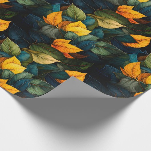 Papier Cadeau Feuille (Coin)