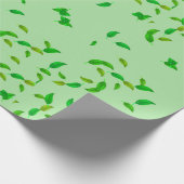 Papier Cadeau Feuille à parcelles vertes (Coin)
