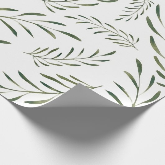 Papier Cadeau feuille botanique motif sans soudure (Coin)