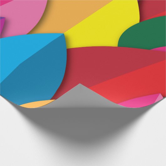 Papier Cadeau Feuille coloré (Coin)