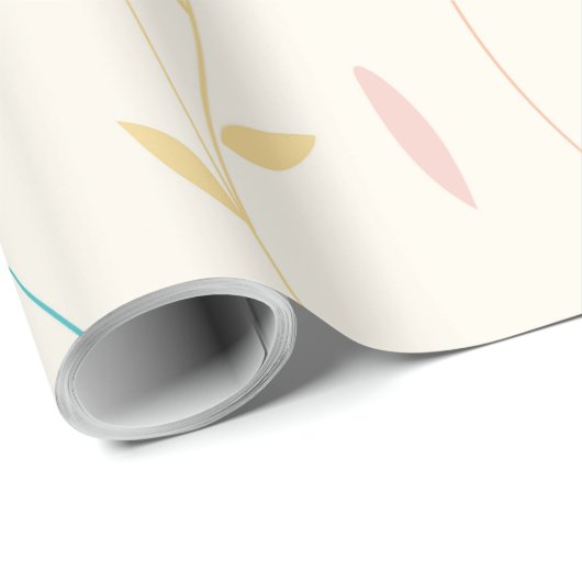 Papier Cadeau feuille d'arbre (Coin rond)