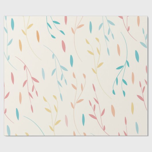 Papier Cadeau feuille d'arbre (Plat)