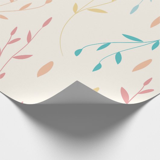 Papier Cadeau feuille d'arbre (Coin)