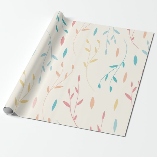 Papier Cadeau feuille d'arbre (Déroulé)