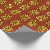 Papier Cadeau Feuille d'automne (Coin)