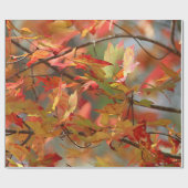 Papier Cadeau Feuille d'automne de danse (Plat)