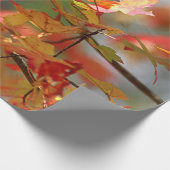 Papier Cadeau Feuille d'automne de danse (Coin)