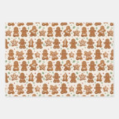 Papier Cadeau Feuille de biscuit en pain d'épice (Devant)