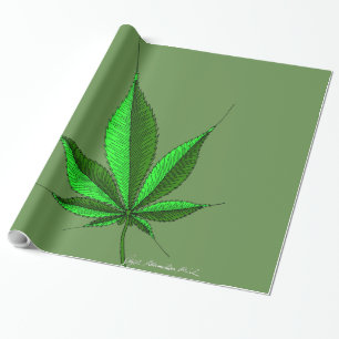 Papier Cadeau Feuille de chanvre 14