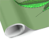 Papier Cadeau Feuille de chanvre 14 (Coin rond)