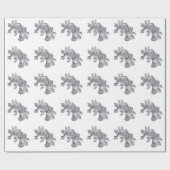 Papier Cadeau Feuille de chute avec des glands (Plat)