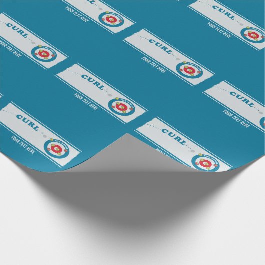 Papier Cadeau Feuille de curling Pierre de curling (Coin)