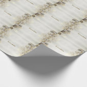 Papier Cadeau Feuille de eucalyptus doré aquarelle élégante bril (Coin)