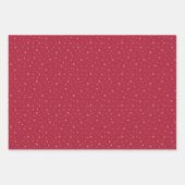Papier cadeau Feuille de flocon de neige Berry Blu (Devant)